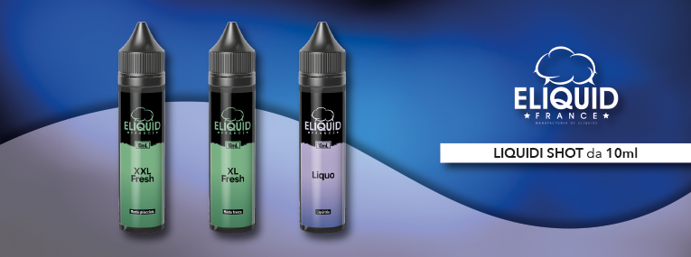 Liquo, XL, XXL liquidi Shot e Mini Shot Eliquid France